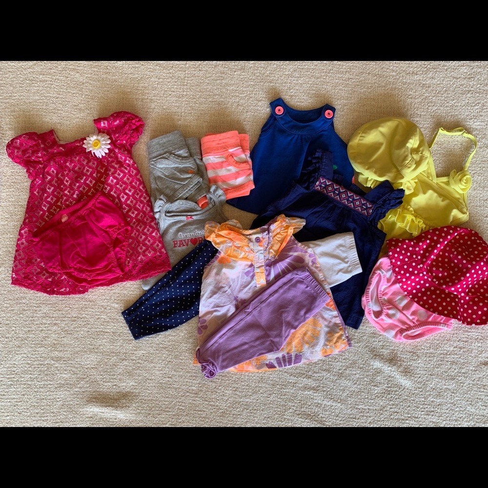Baby Girl 6 month warm weather vacation bundle